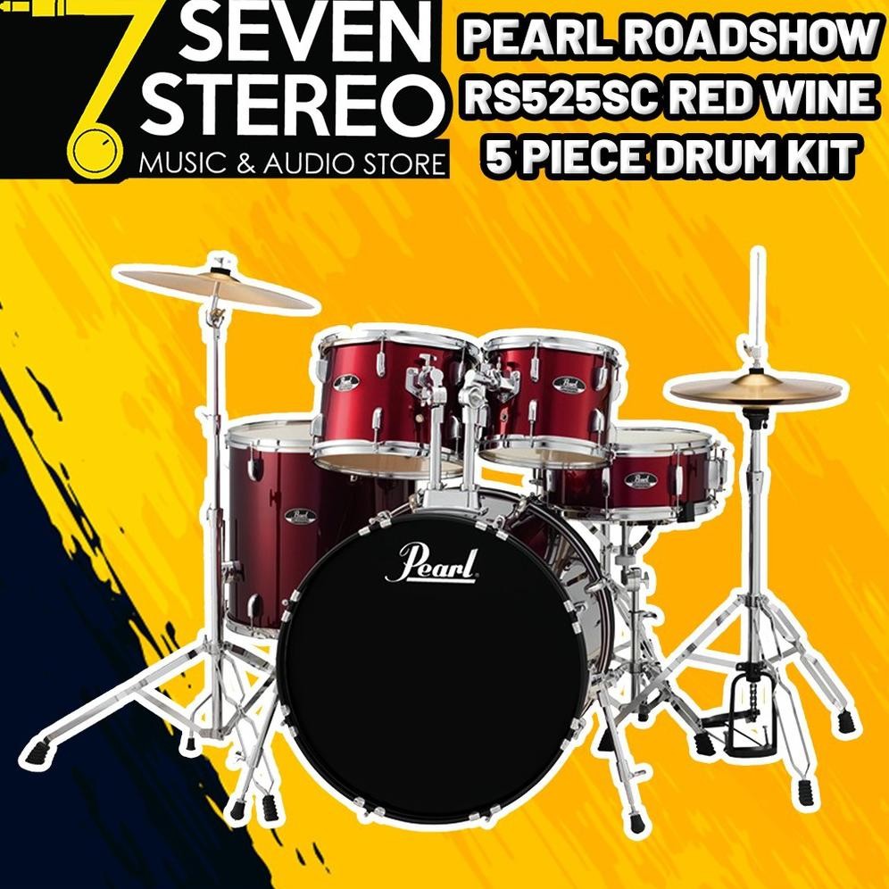 NEW Pearl Roadshow RS525C 5 PC Complete Drum Set