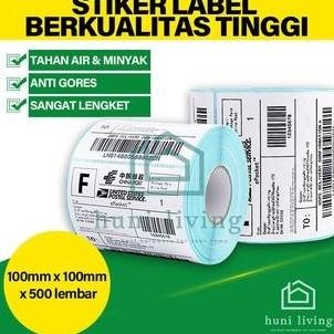

Kertas Sticker Thermal Label Bare 100x100 500 pcs Tebal Anti Air