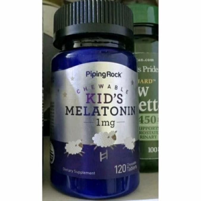 Pipingrock Kids Melatonin 1Mg 1 Mg 120 Tabs Original Produk
