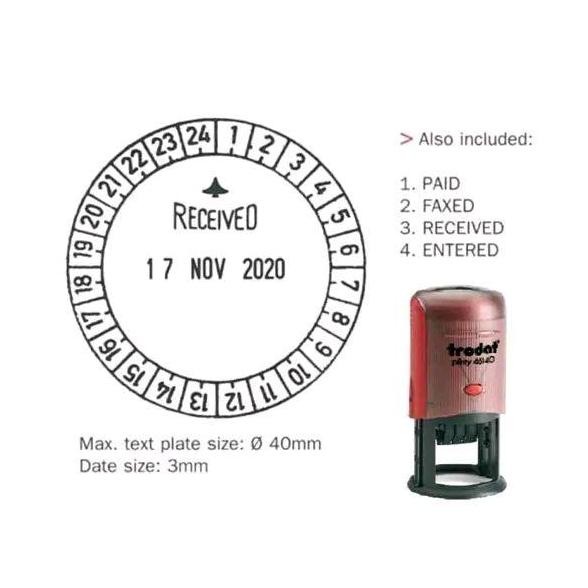 

Stempel Tanggal Angka Warna Otomatis Custom Design Trodat 46140 U24