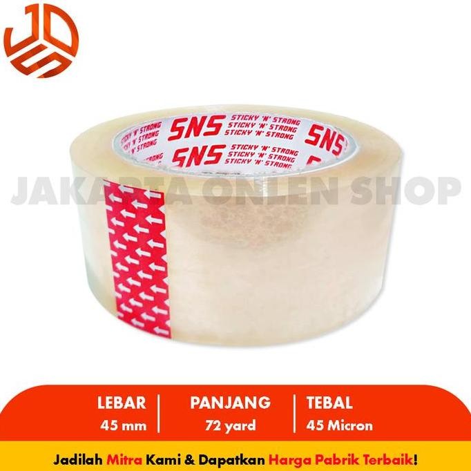 

1 KARTON - LAKBAN BENING/COKLAT 72 YARD S KHUSUS