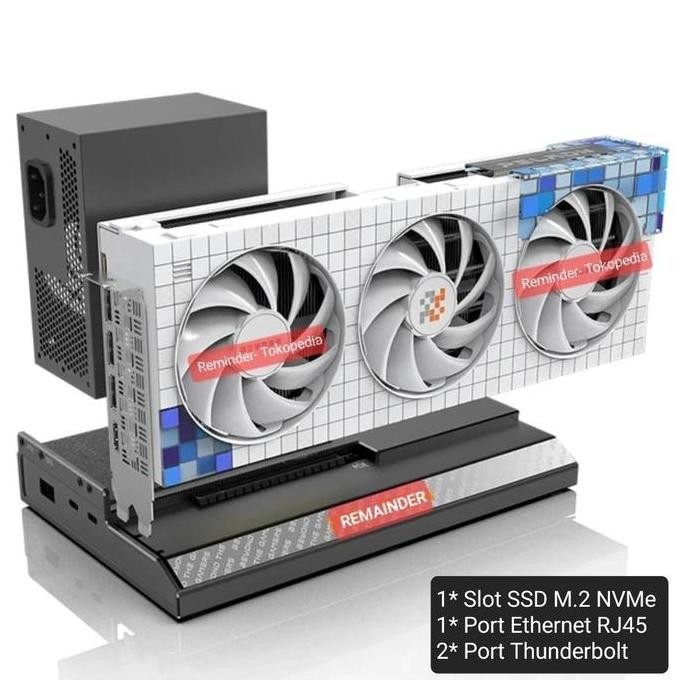 TERLARIS - EGPU Thunderbolt 3/4/5 USB4 - Exsternal GPU Exsternal Vga Docking GPU Enclosure M.2 NVMe