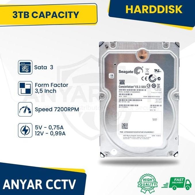 BEBAS ONGKIR - HARDDISK HDD 500GB / 1TB / 2TB / 3TB Garansi 1thn Rusak Ganti Baru