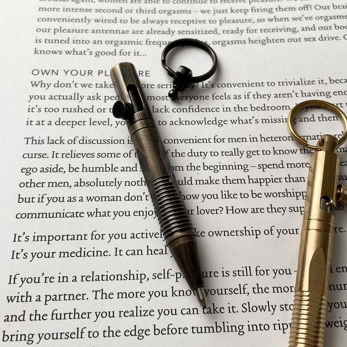 

BEBAS ONGKIR - Pulpen Aesthetic / Pena Aesthetic / pulpen / bolpoin / Gold Brass / MINI PEN Pen