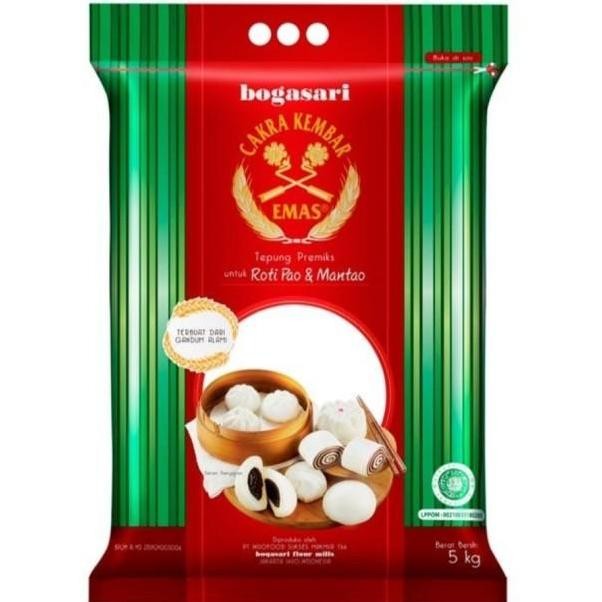 

Tepung Teru Cakra Kembar Emas Pao Mantao 5 Kg. Gojek Grab Only