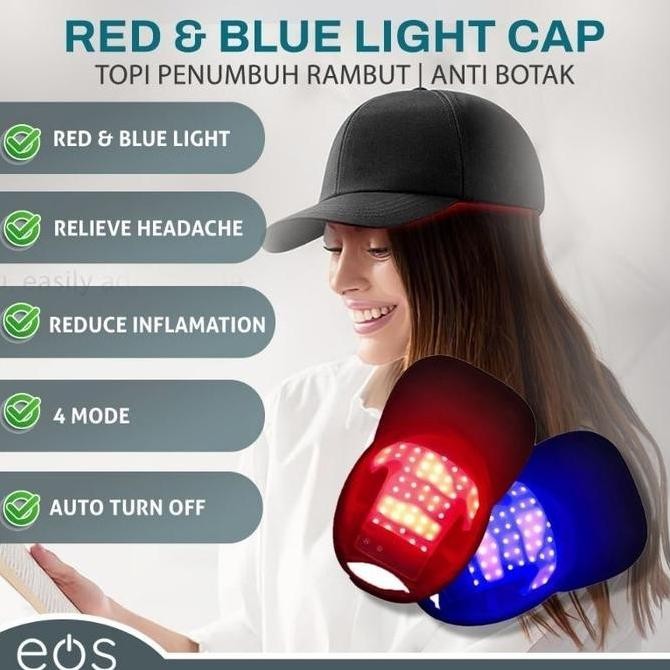NEW Terapi Perawatan Topi Rambut Kepala Infrared LED Merah