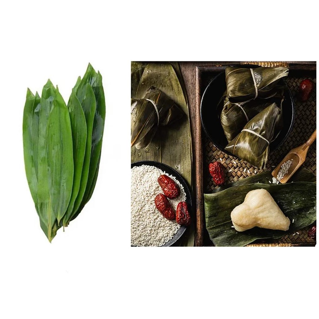 

100Pcs Original Ecological Plant Leaves Natural Bamboo Dried Zongzi For Sushi Bazooka And Sticky Rice Dumpling