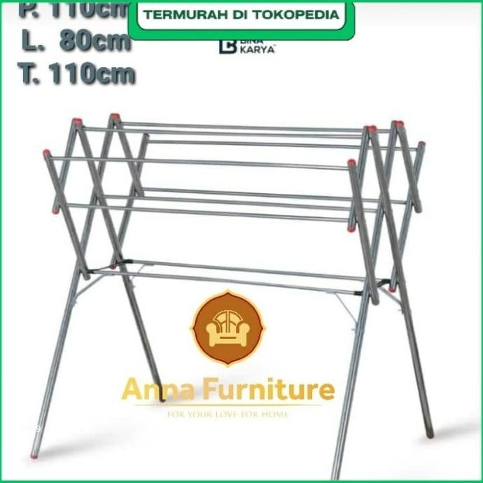 Jemuran Baju Cleo Stainless (kuat & kokoh)