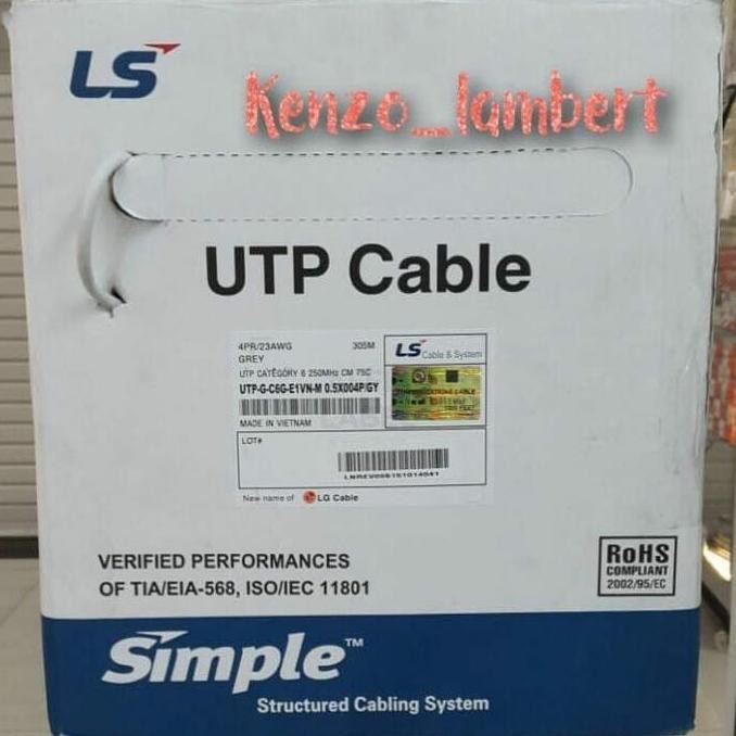 TERBARU - Kabel lan utp cat 6 LS / kabel utp cat 6 LS