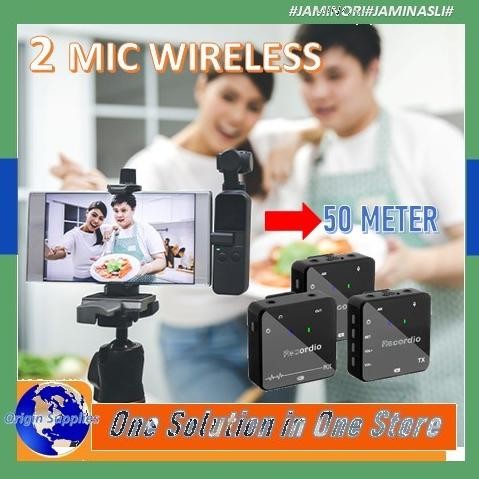 Mic Microphone Wireless GAW-820 Dual Microphone Kamera DSLR Smartphone ZU11
