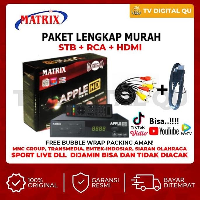 Set Top Box Tv Digital/Receiver New Matrix Apple Hd Youtube