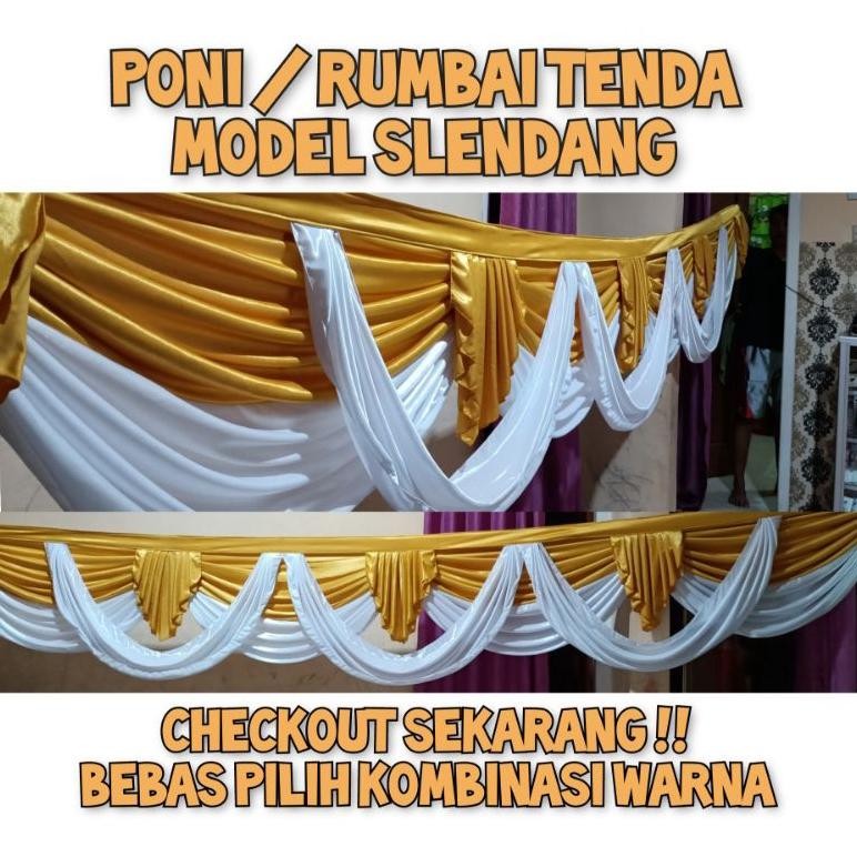 Poni tenda / rumbai tenda selendang mayang terlaris