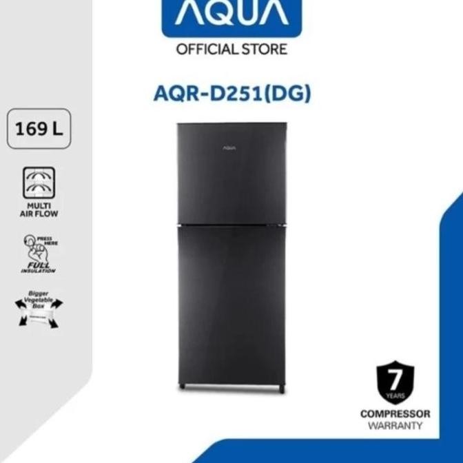 Kulkas Aqua AQR-D251 2 Pintu AQR D251 / AQRD251 / 251