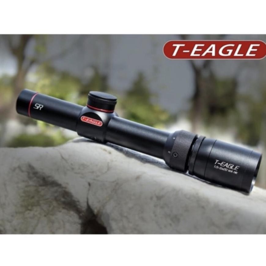 TELESKOP T-EAGLE 1.5-5x20 buntung terbaru terlaris