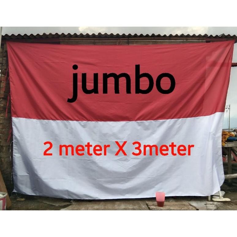 MINDU BENDERA MERAH PUTIH JUMBO#BENDERA MERAH PUTIH 2X3 meter