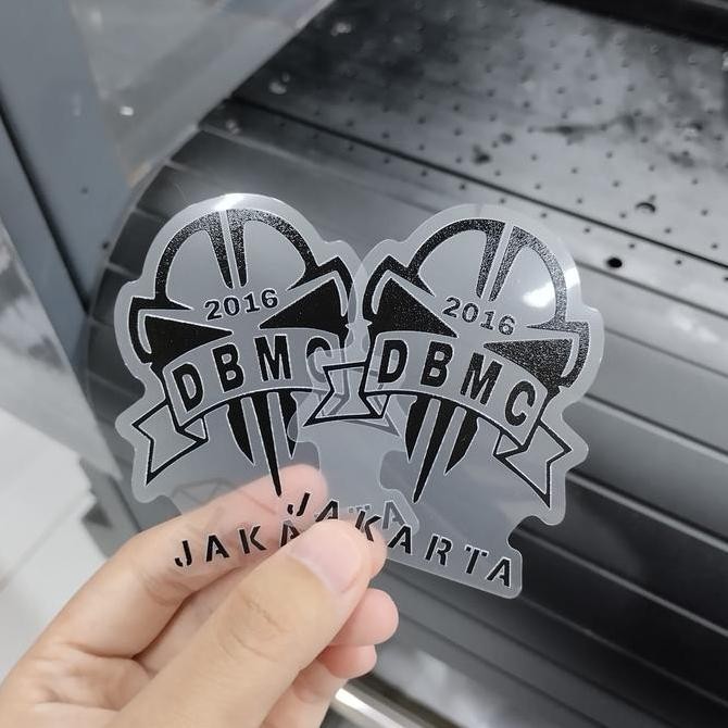 

TERLARIS - Cetak Stiker TRANSPARAN Super Clear MAXDECAL Diecut A2 (45x60cm) Tinta UV dan Tinta Putih
