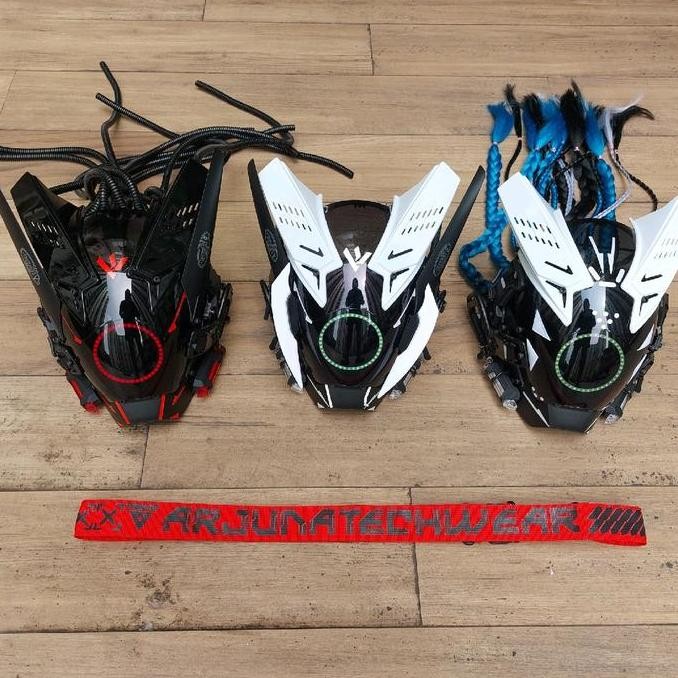 Cyberpunk Mask V6 LED berbagai varian
