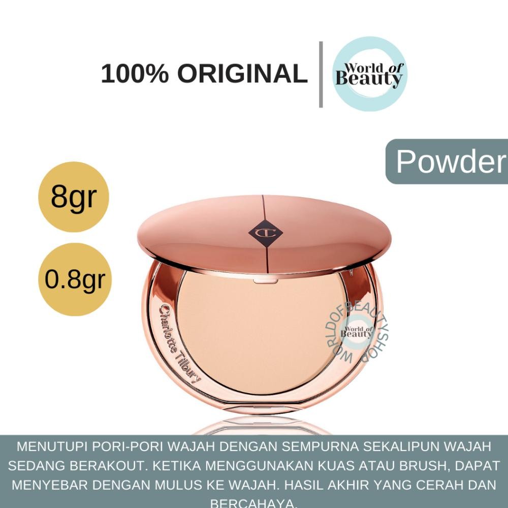 

baru bedak padat air brush flawless finish ct charlotte original - medium & fair shades