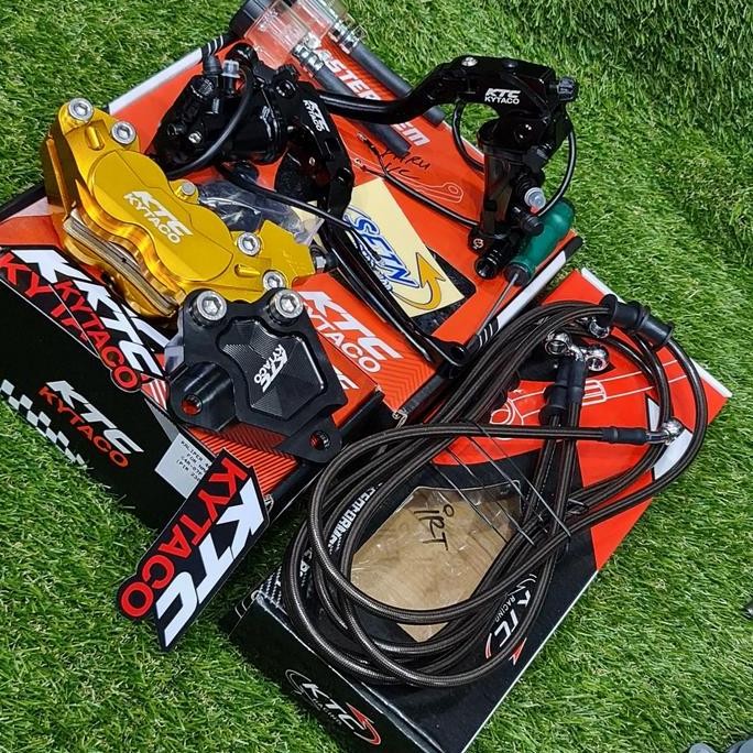 Paket Master rem V2 Kaliper 4p All Nmax Ktc Kytaco Ori Plus Selang rem