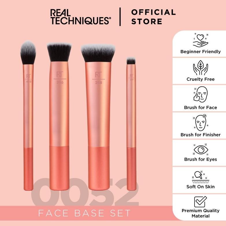 

baru real techniques face base set 10005200 - kuas makeup wajah original