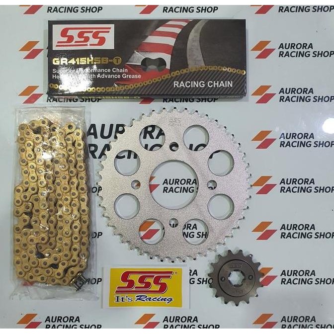 Gear Set SSS 415 Honda CBR 150 R & Rantai SSS 415 HSBT