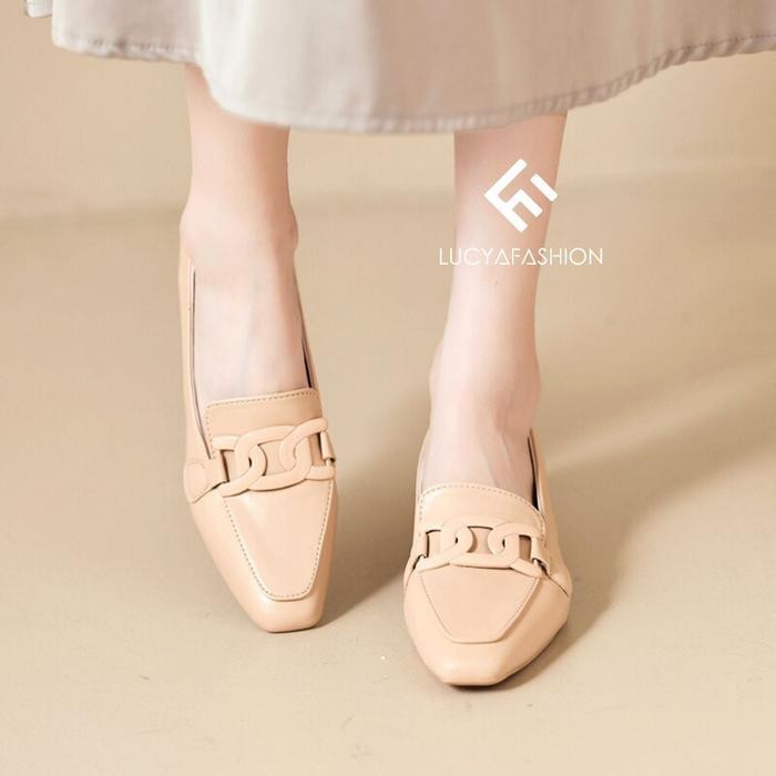 3320 Sepatu Kerja Pantofel Wanita Sepatu Heels Tapak Tahu