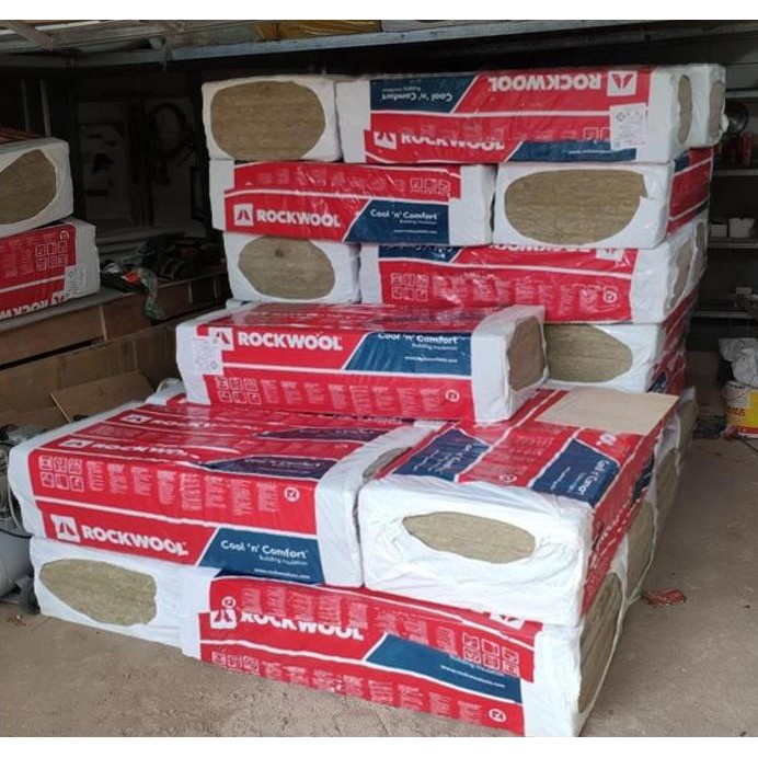 new   Rockwool Peredam Suara D60 D80 D100 (60x60 cm Tebal 2,5cm)