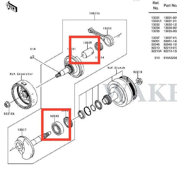 Part Kawasaki Athlete