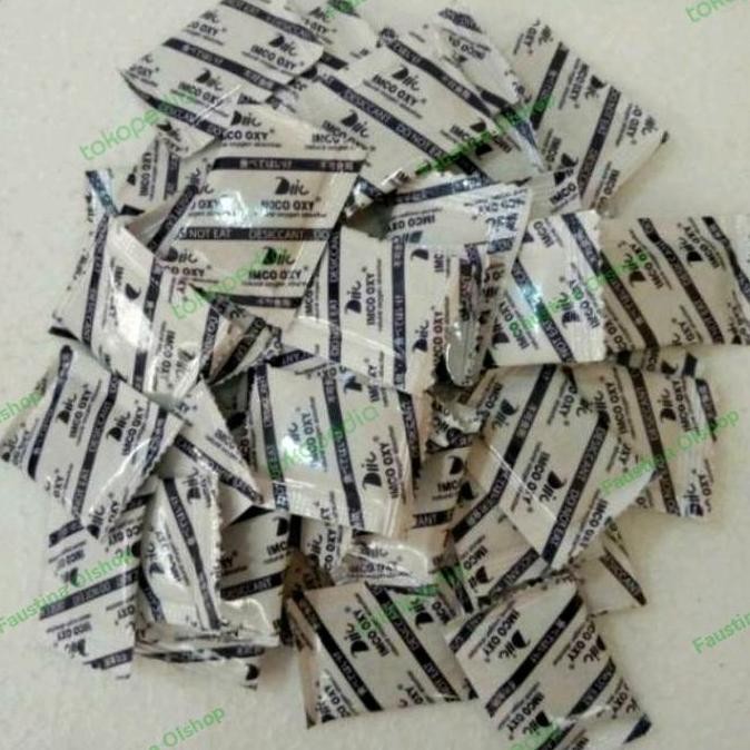 

ready stock Silica Gel Oxyfree Food Grade 1 Kg (Kemasan 1 Gr & 2 Gr) murah