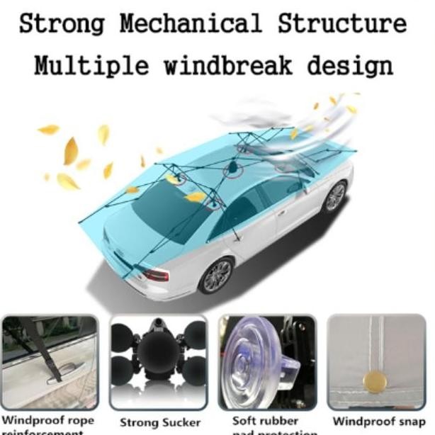 Grosir Car Umbrella Uv Semi Automatic Tenda Cover Tenda Payung Anti Panas Atap Mobil