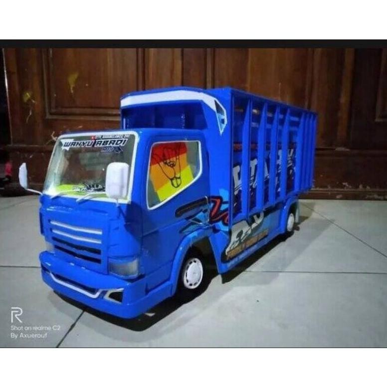 Promo Miniatur Truk Trek Oleng Terbaru Wahyu Abadi Warna Biru Kendaraan Mobil Mobilan Mainan Anak Ja