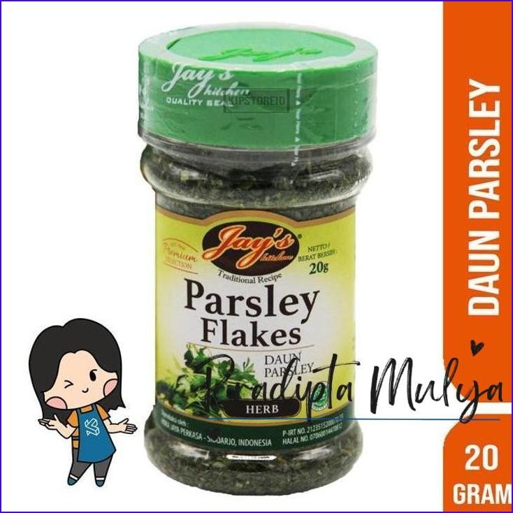 

Asli..! Jay'S Parsley Flakes 20 Gram | Daun Parsley Kering | Jay'S Kitchen