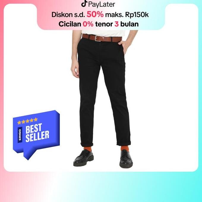 Erigo Chino Pants Sirius Black - Celana Panjang Chino Unisex