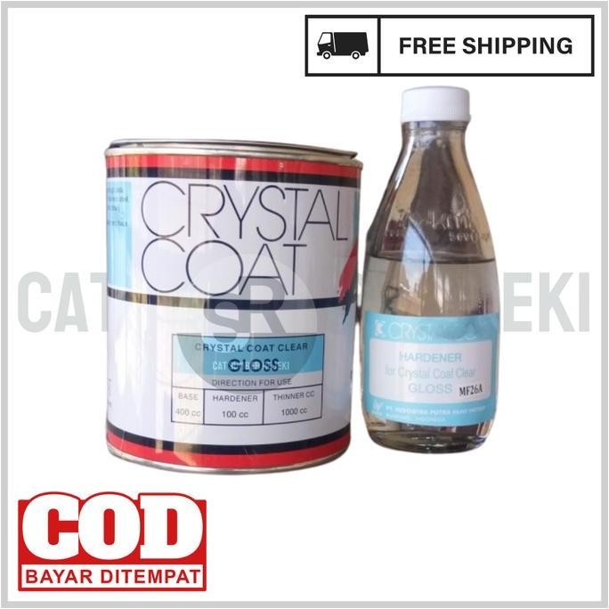 Cat Lapis Kaca Crystal Coat Clear Gloss, Clear Doff, Clear Semi Gloss