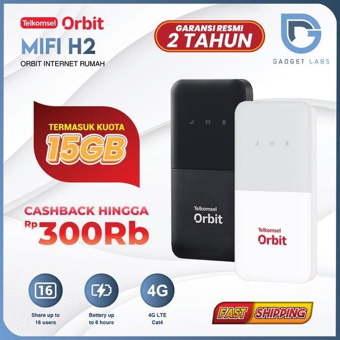 TERMURAH - Telkomsel Orbit Mifi H2 | Huawei E5586 Modem Wifi Mifi Portable Telkomsel - Free Kouta