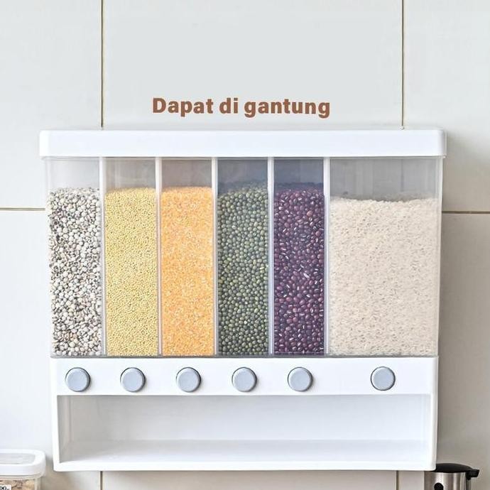 

Terlaris Dispenser Beras Portable Kacang Snack Tempat Penyimpanan