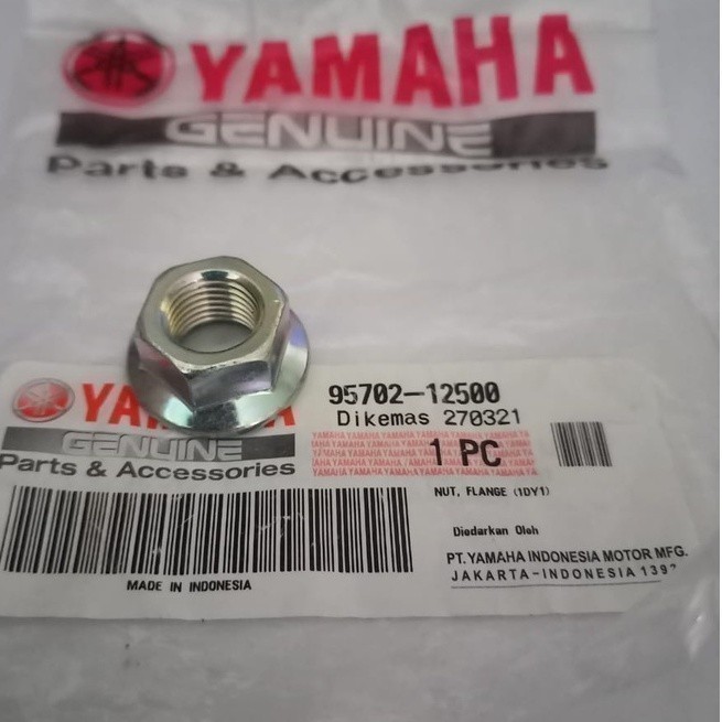 95702-12500 MUR NUT MAGNET VIXION JUPITER VEGA R15 MX KING SEMUA MOTOR YAMAHA ORIGINAL YAMAHA
