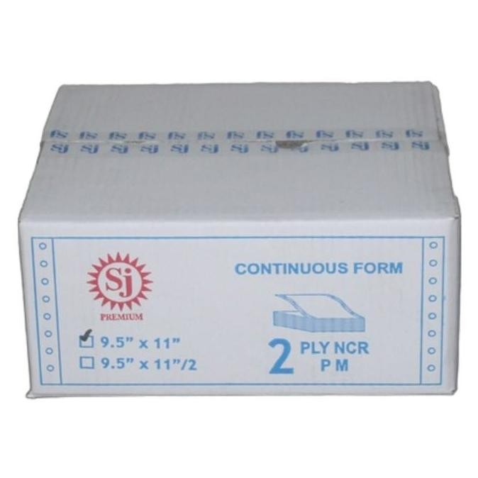 

NEW (DUS) Kertas Komputer Continuous Form 2 Ply 9,5x11 Full / Bagi 2 - Sinar Jaya SJ Premium