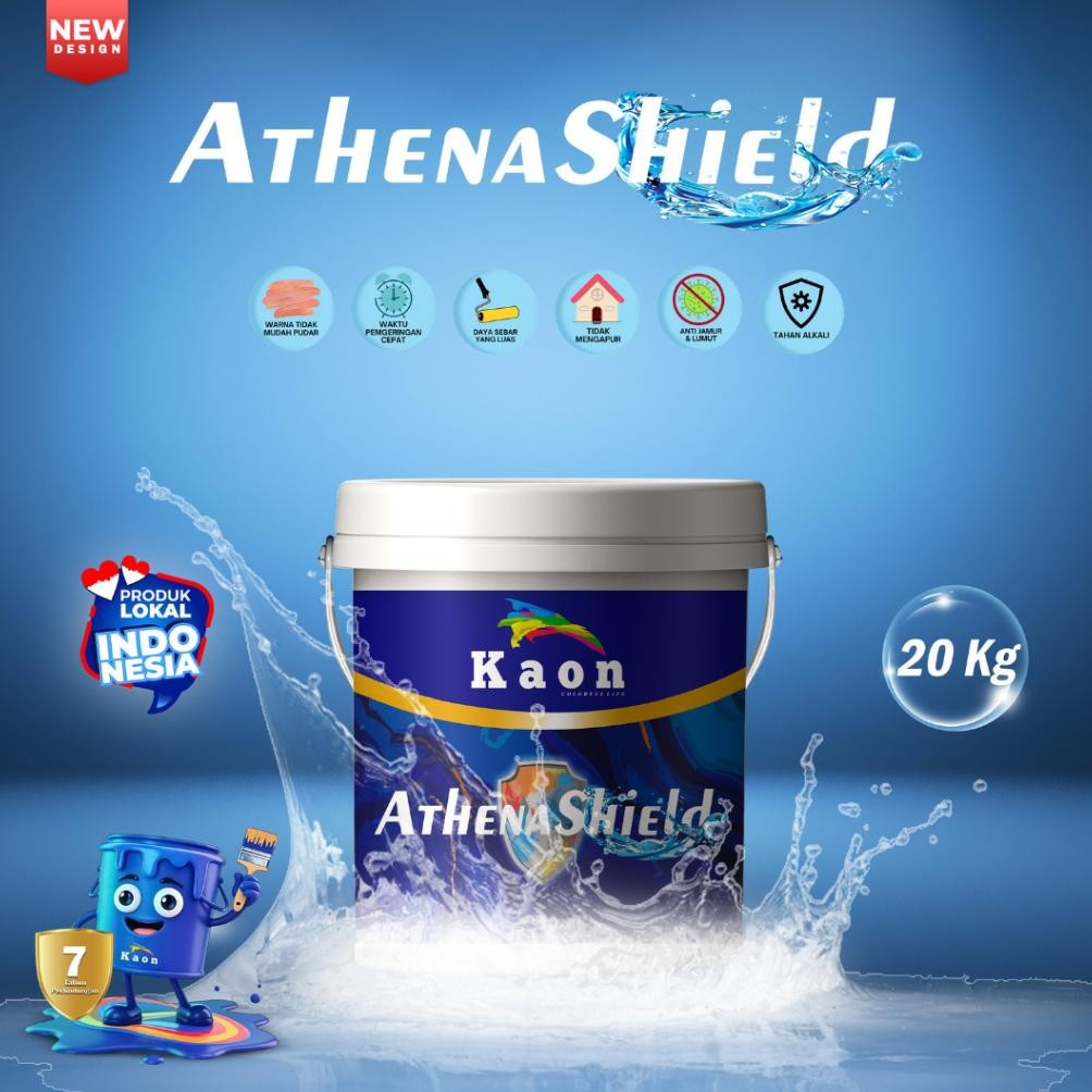 KAON - Cat Tembok 20kg Ekonomis Varian Warna Midnight Pearl Anti Luntur Dan Warna Tidak Pudar