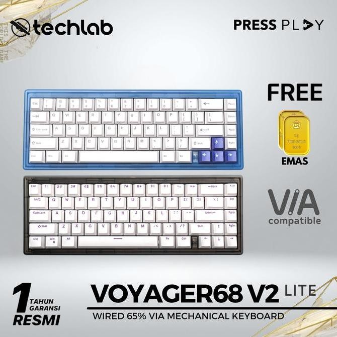 NEW Press Play Voyager68 / Voyager 68 Lite Mechanical Keyboard