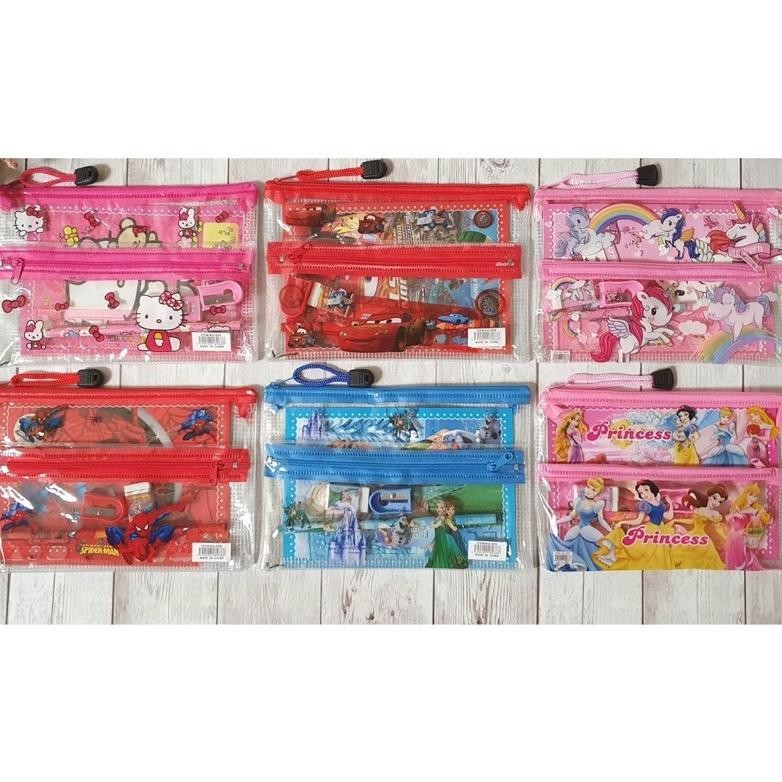 

Alat Tulis Set Lucu 6 In 1 Karekter Anak Buku Tepak Pensil Penggaris Rautan Penghapus Souvenir Hadiah Kado Spaylater 0%