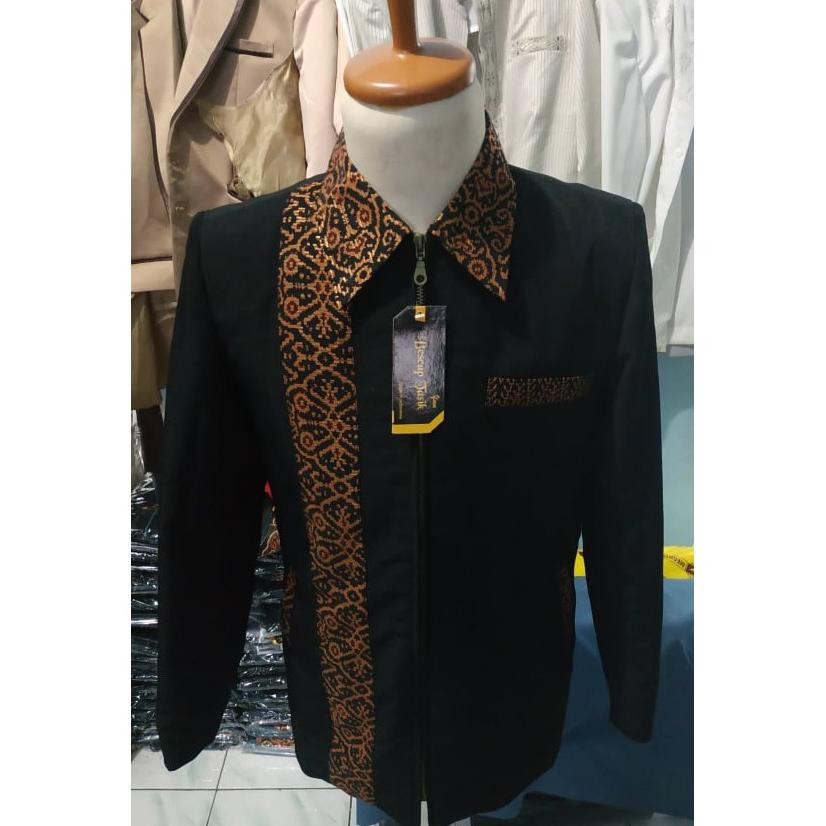 Jasket Jas Jaket Kombinasi Batik Motif Selendang Terlaris Berkualitas Original Bescap Tasik JunDW