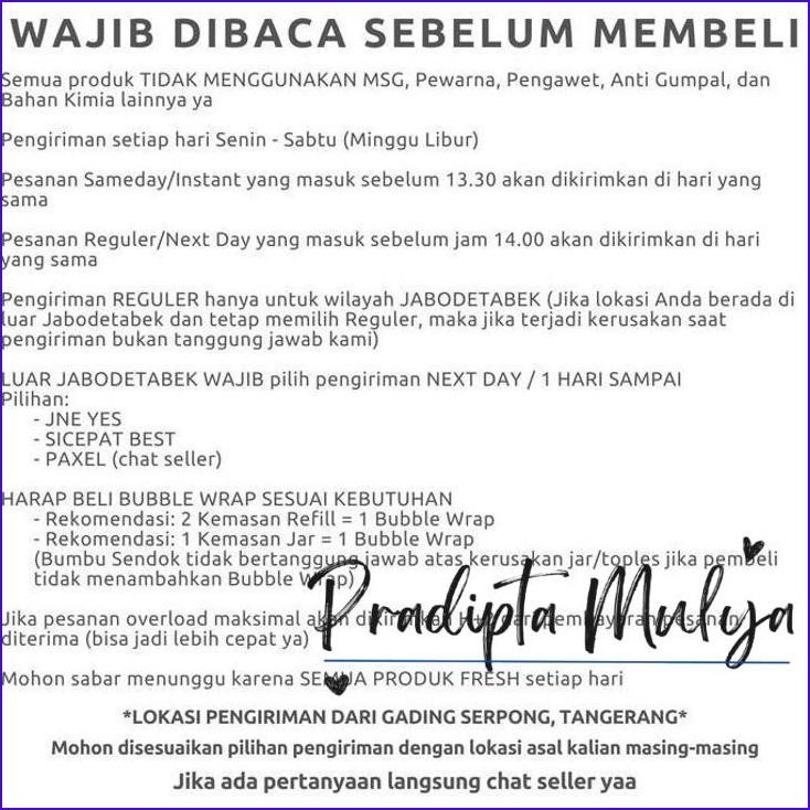 

Asli..! Bumbu Sendok Daun Jeruk Bubuk 50G