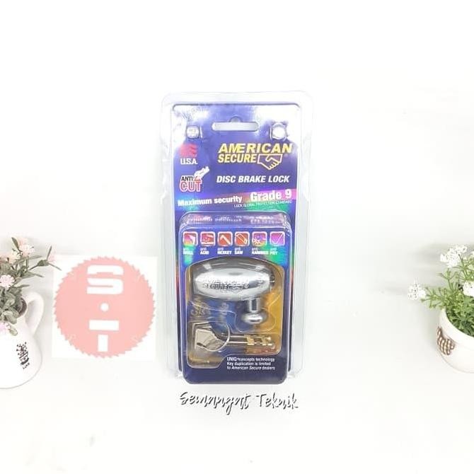 Gembok Motor Cakram Disc Brake Sepeda Motor Nmax Xmax American Secure