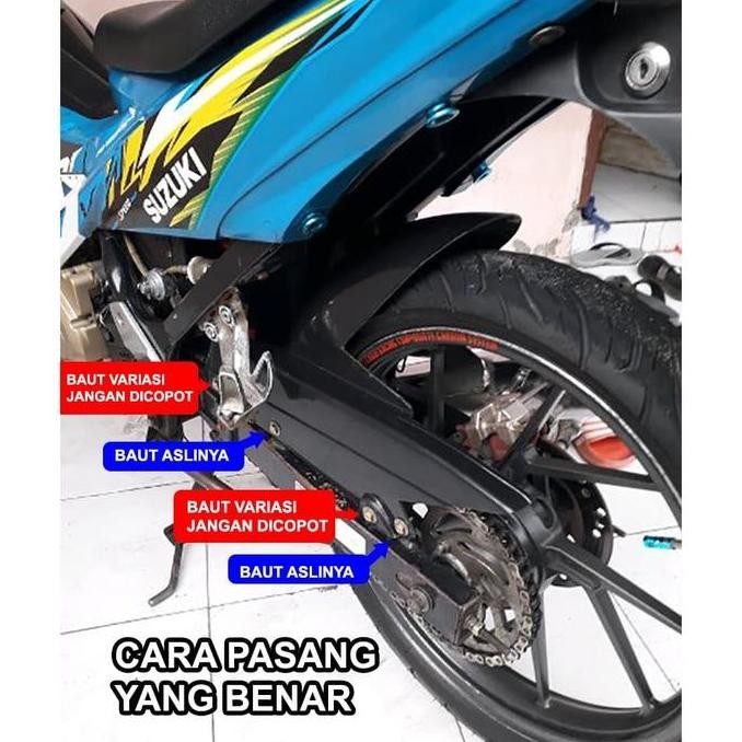 '' Spakbor Kolong Satria F Fu Fi Hugger Pnp Aksesoris Karbu Injeksi ''