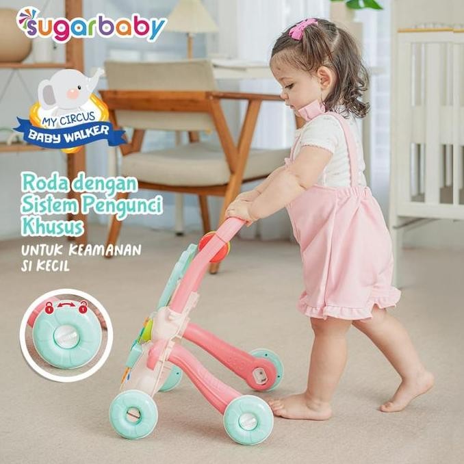 Lalamei Mycircus Walker Activity Walker Push Walker/ Activity Walker Bebas Bpa Grey