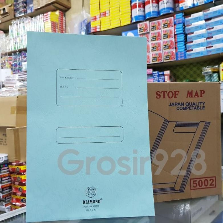

TERMURAH Stopmap / Map Folder Folio Diamond 5002 Biru (Isi 50 Lembar) Siap kirim