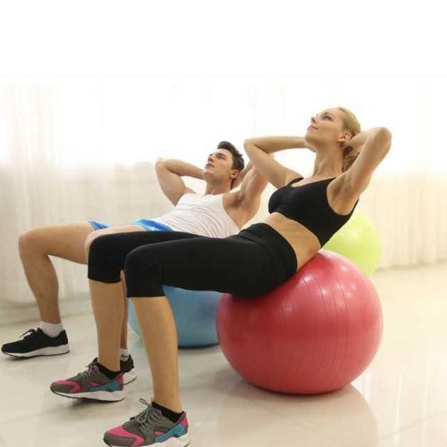 Bola Yoga Fitnes Pilates Senam Gym Lentur Empuk Anti Slip Ibu Hamil TB
