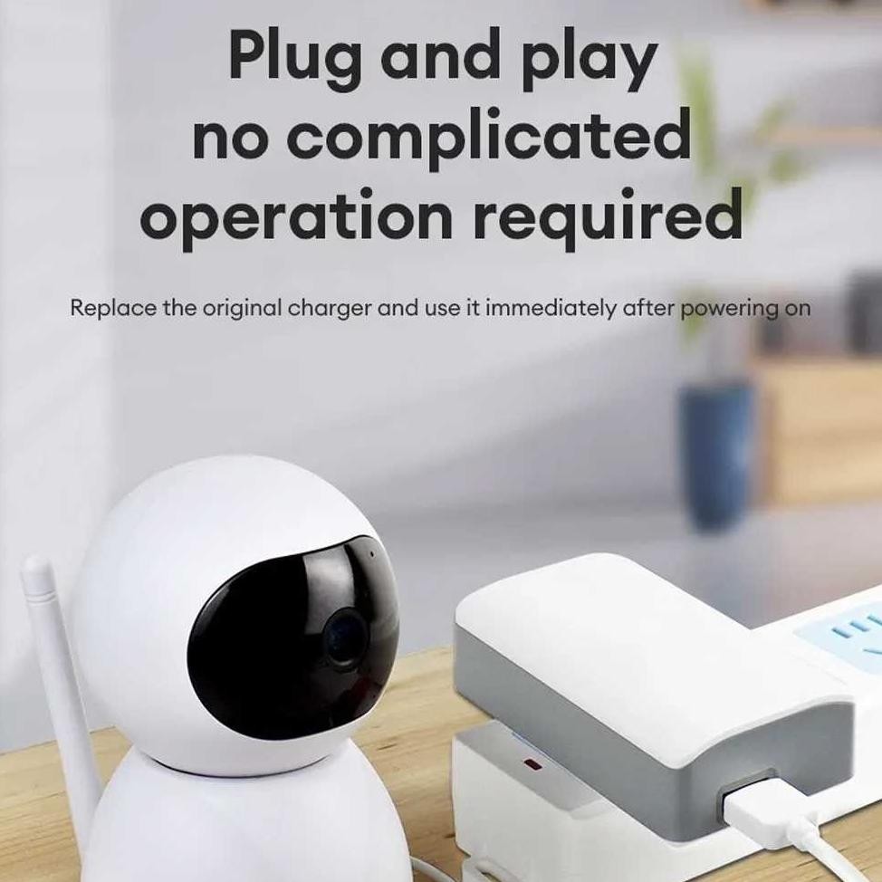 LI34 He13 ed-7 PSU Mini UPS Power Supply Backup CCTV EU Plug 1200mAh 5V/2A Mati Lampu Emergency QX-2