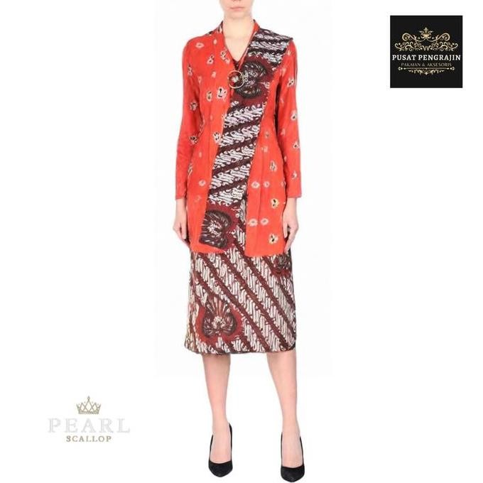 Sale Set Kebaya Kutubaru Jumputan Panjang